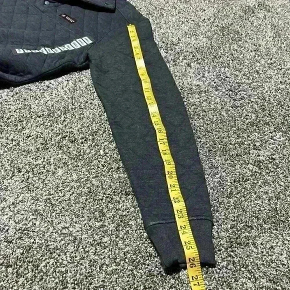 NWT Ohio State Buckeyes Sweater Quilted Pullover 1/4 Snap Gray Men’s Size Small - Picture 8 of 11